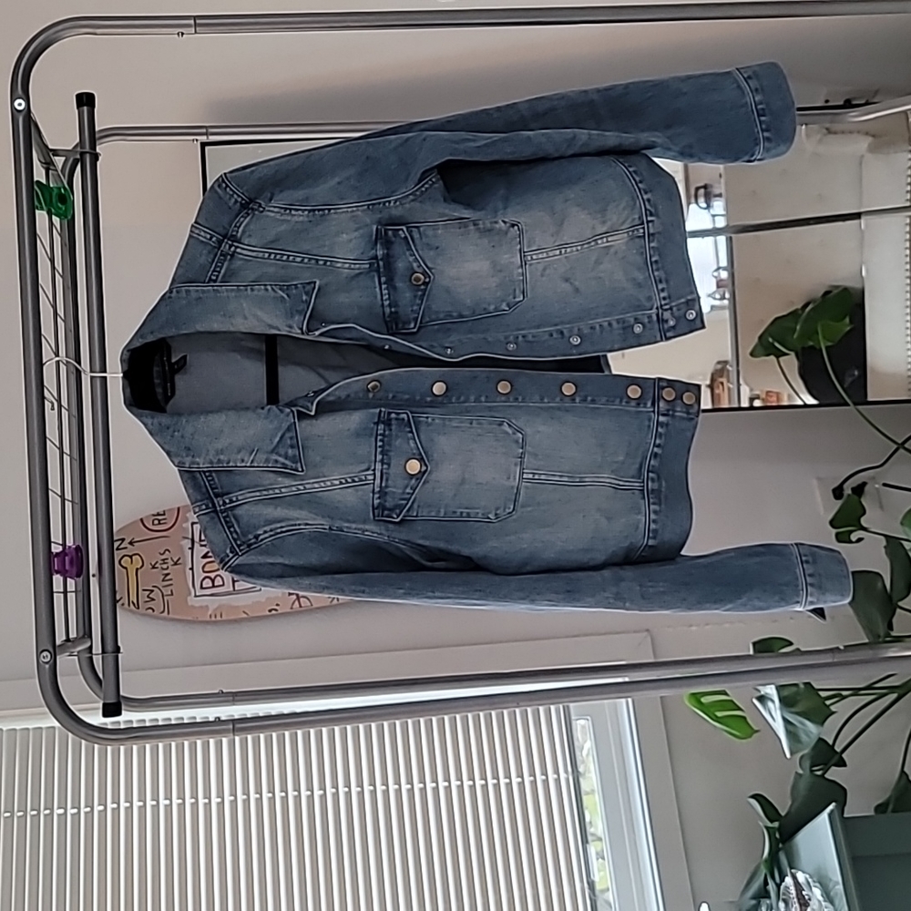 White house black market denim jacket